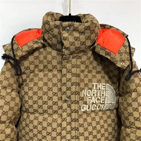 gucci puffer jacket fake|gucci gg print jacket men's.